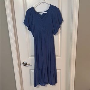 Elegant Blue Women's Dress